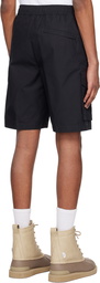 Stone Island Black Mock-Fly Shorts