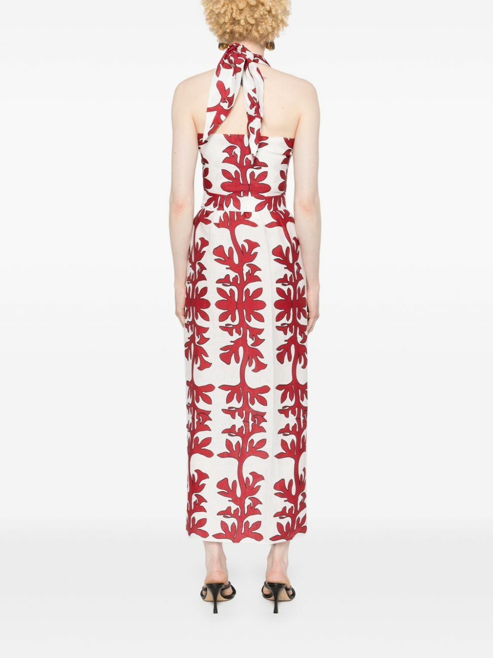 Maison La Plage Red Tuscany Cotton Skirt And Top Set