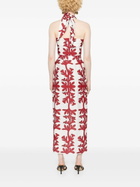 Maison La Plage Red Tuscany Cotton Skirt And Top Set