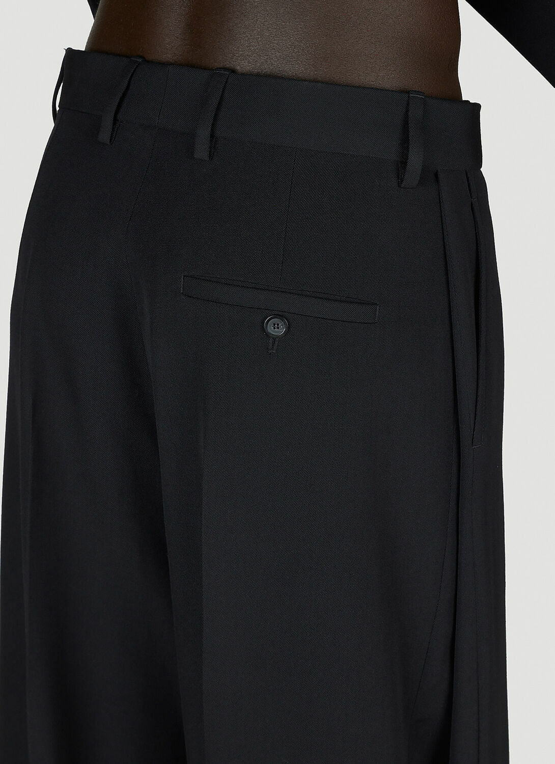 Balenciaga Tailored Double-Front Suit Pants