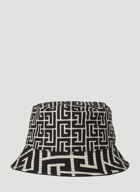 Balmain - Jacquard Monogram Bucket Hat in Black