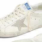 Golden Goose Men's Super Star Suede Sneaker in White/Ice/Grey