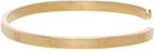 Maison Margiela Gold Number Logo Cuff Bracelet