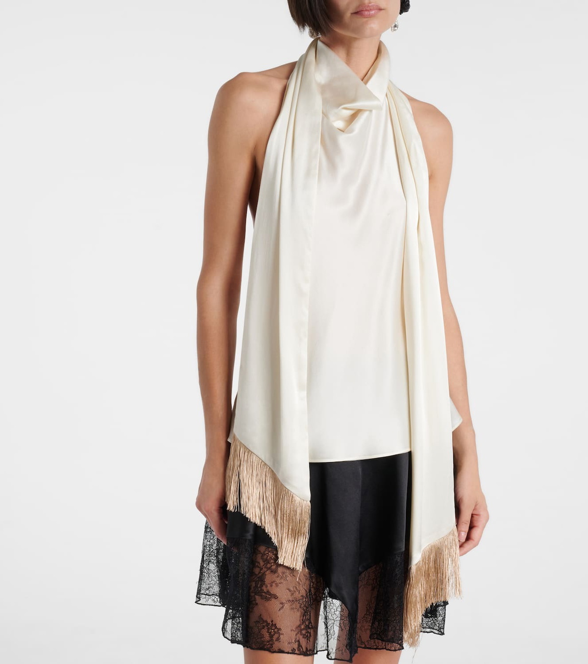 Nina Ricci Scarf-detail top