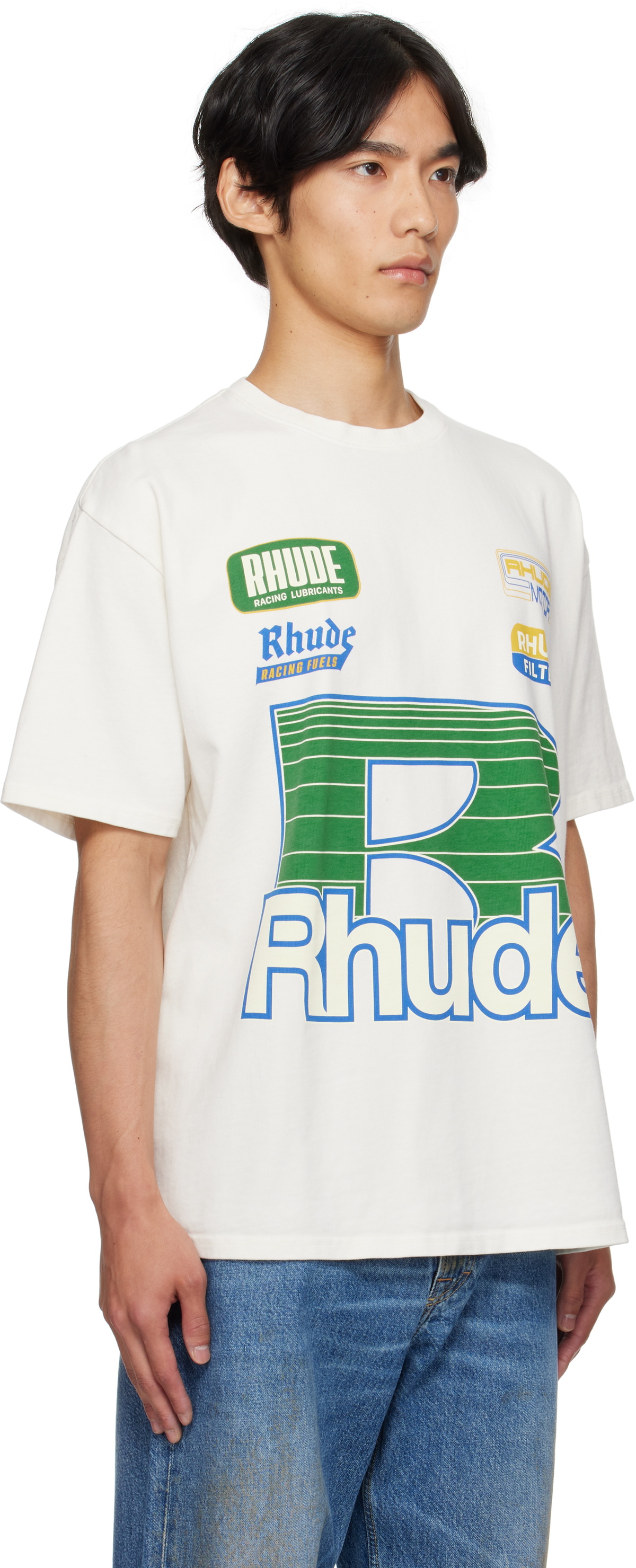 Rhude Off-White Roadway Racing T-shirt Rhude