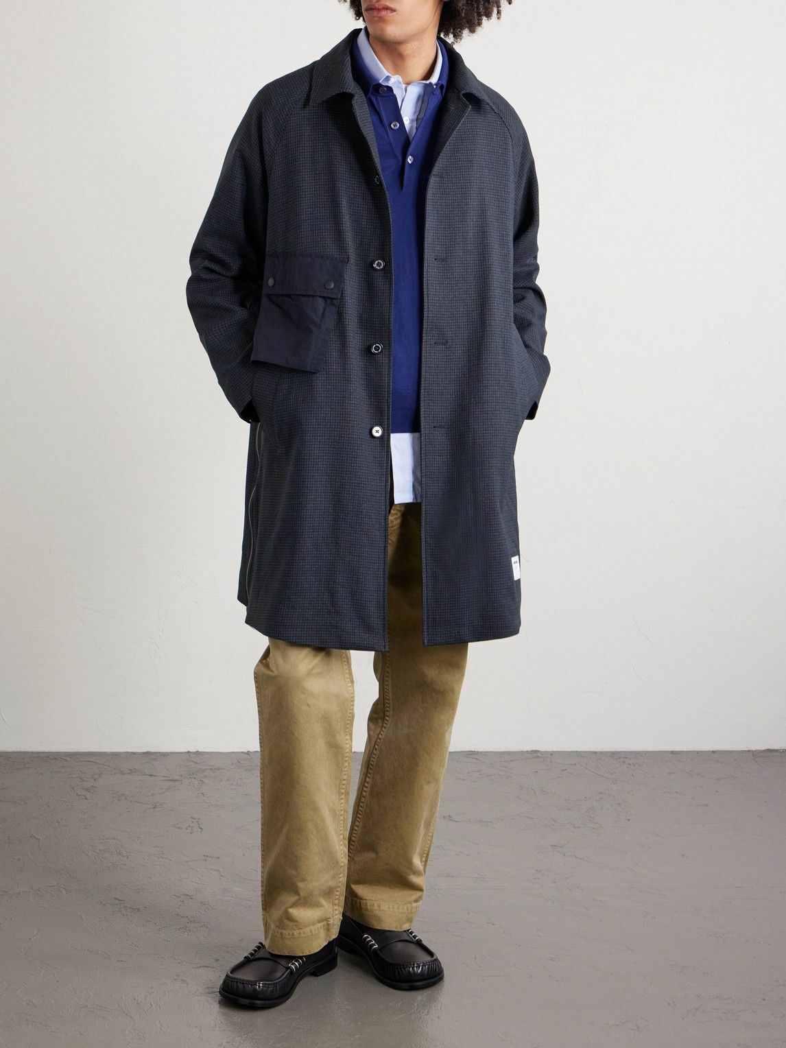 Neighborhood Men's x Malbon Golf Quarter Zip Jacket in Black