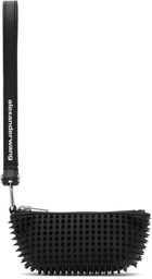 Alexander Wang Black Rubberized Spikes Coin Pouch