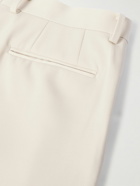 Auralee - Slim-Fit Straight-Leg Pleated Wool Suit Trousers - Neutrals