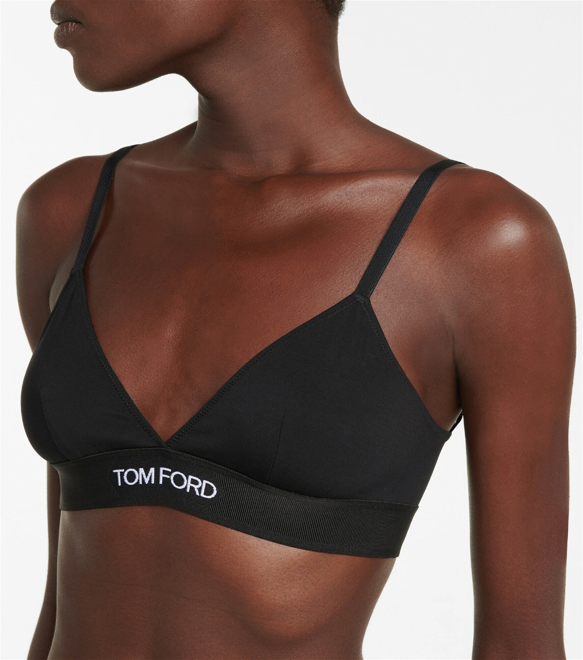 Tom Ford - Logo stretch-jersey triangle bra TOM FORD
