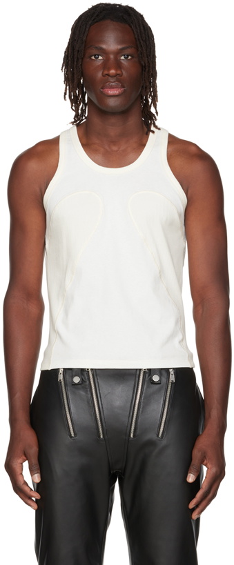 Photo: Dion Lee White Rib Shift Tank Top