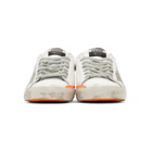Golden Goose White and Orange Superstar Sneakers