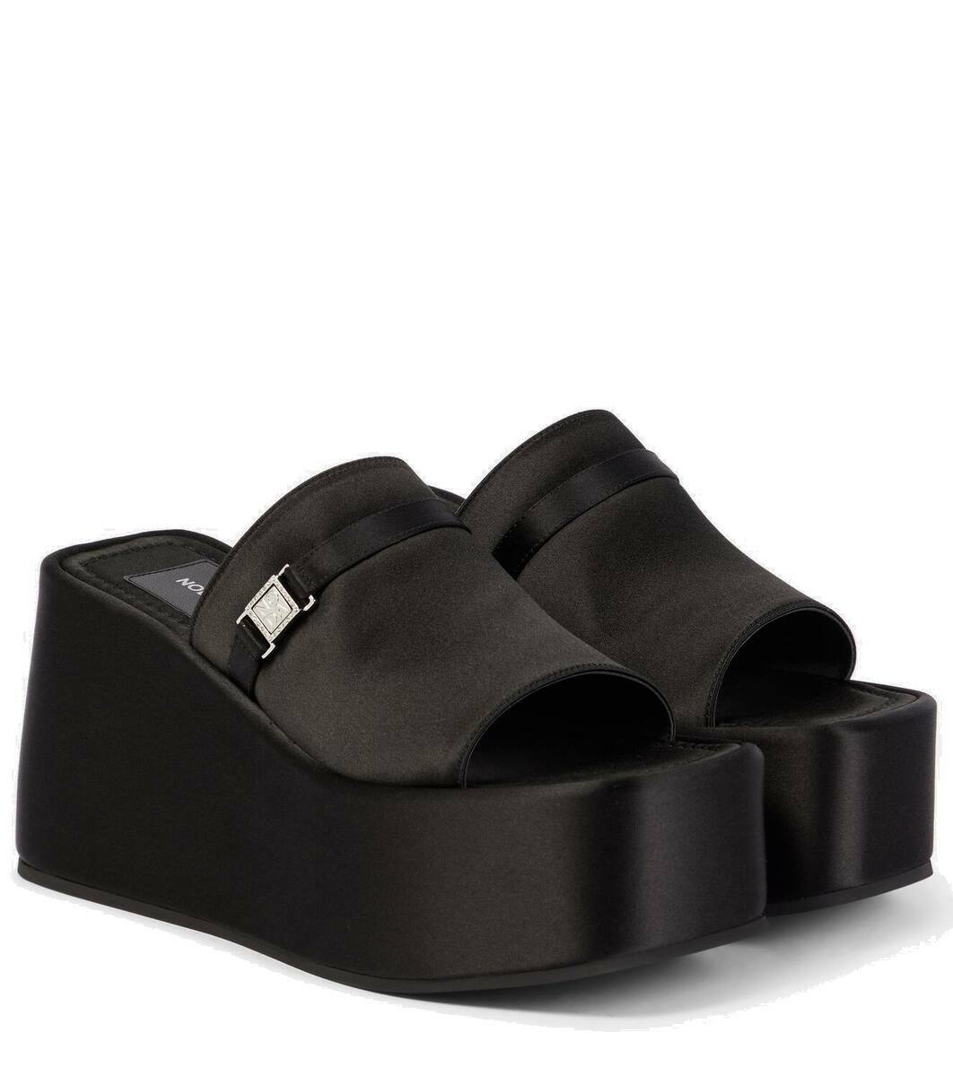 【Nodaleto】 Bulla SL 45 patentレザーサンダル Bulla SL 45 patent leather sandals in black - Nodaleto