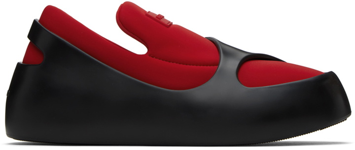 Photo: Ferragamo Black & Red Lunar Sneakers