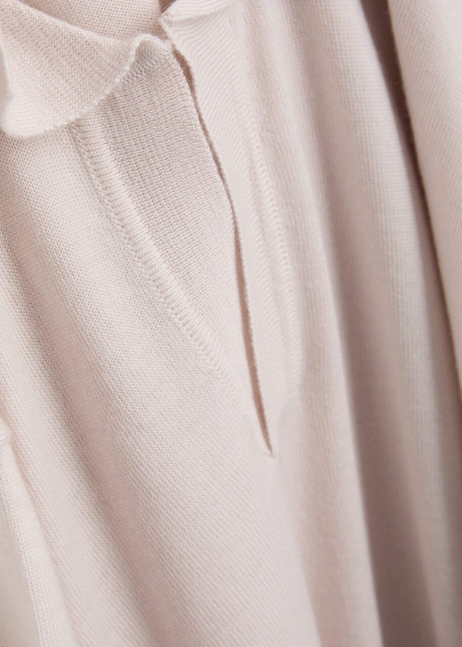 Aurélien Wool Polo Shirt Ecru