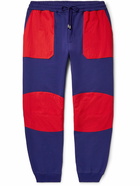 GUCCI - The North Face Tapered Colour-Block Cotton-Jersey Sweatpants - Blue