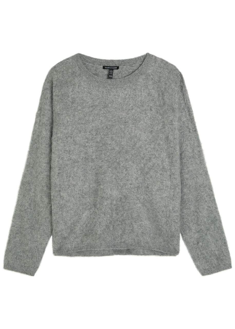 Eileen Fisher Brushed Cashmere Jumper Grey