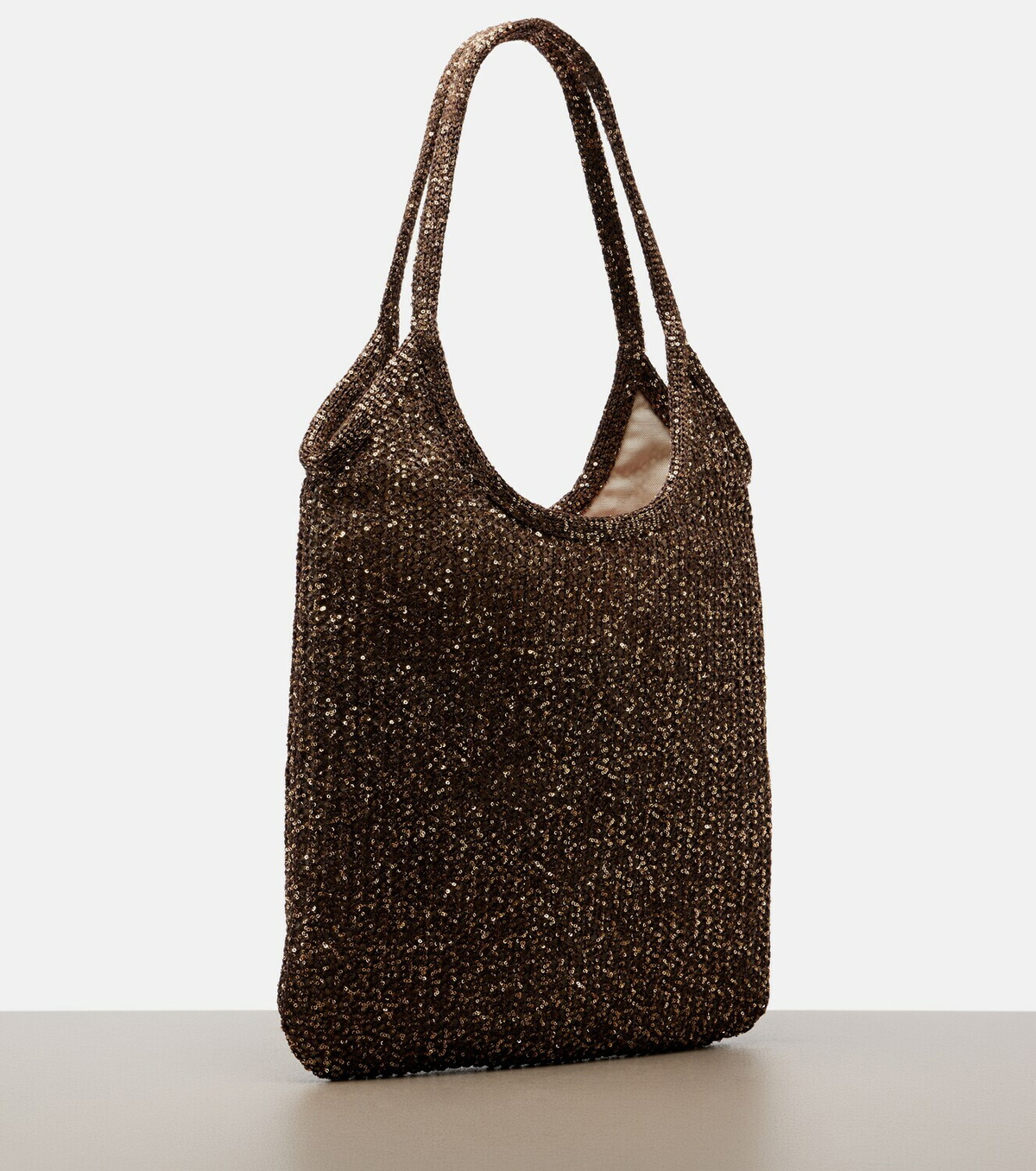 Miu Miu Ivy sequined mesh shopper