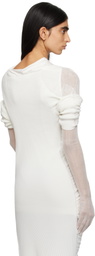 KHAITE White Rouen Gloves