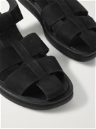 The Row - Nubuck Sandals - Black