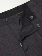 Mr P. - Straight-Leg Checked Wool-Twill Trousers - Gray