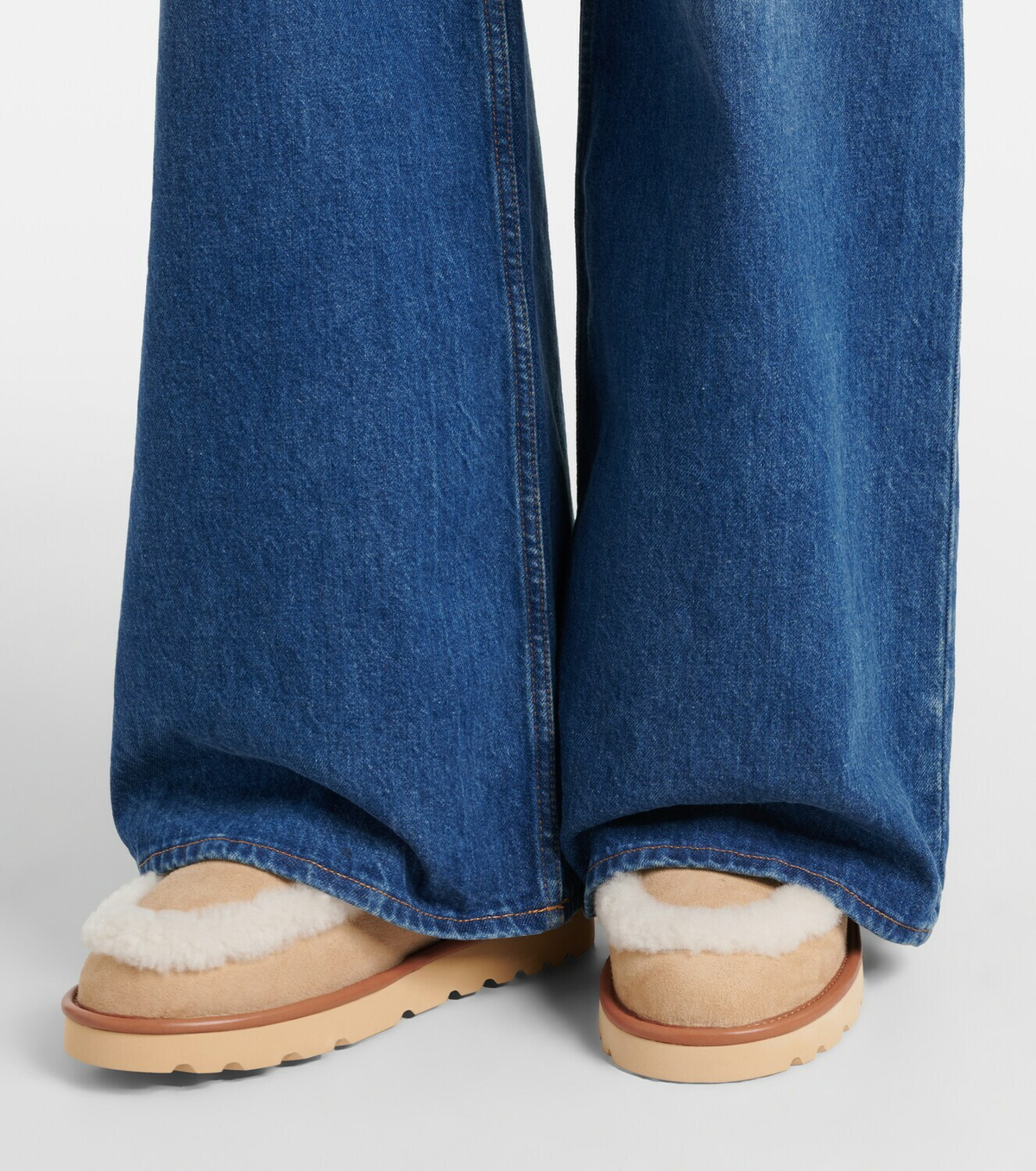 Chloé Dolcie shearling-trimmed ankle boots
