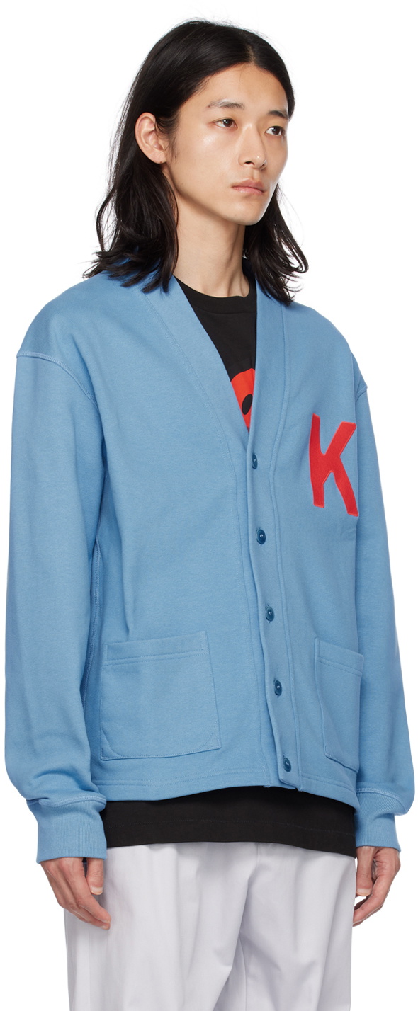 HYEON ヘヨン elephant knit cardigan Kenzo Blue Kenzo Paris 'Kenzo Elephant' Cardigan Kenzo