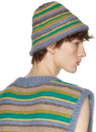 A Personal Note Multicolor Wool Striped Beanie