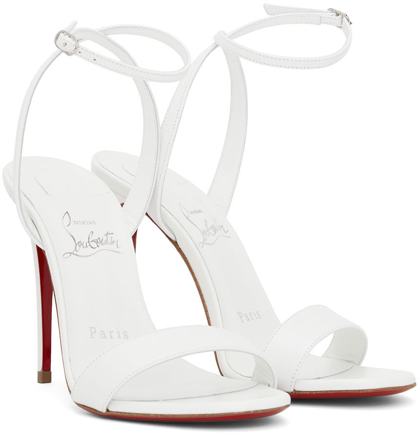 Christian Louboutin White Loubigirl 100 Heeled Sandals