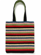 BODE - Village Striped Crocheted Cotton Tote Bag