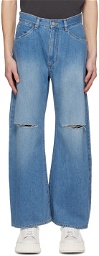 ATTACHMENT Blue Distressed Jeans