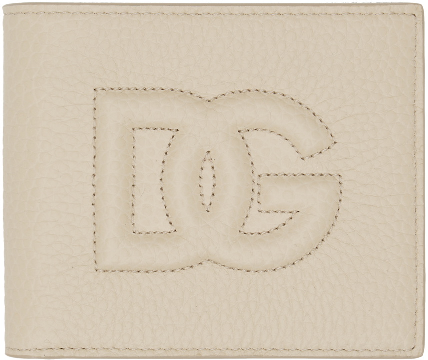 Photo: Dolce&Gabbana Beige Logo Bifold Wallet