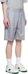 Acne Studios Blue Wool Shorts