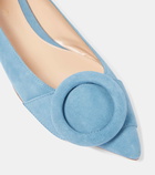 Gianvito Rossi Venezia suede ballet flats