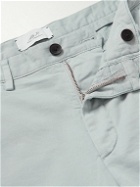 Mr P. - Straight-Leg Garment-Dyed Cotton-Blend Twill Bermuda Shorts - Gray