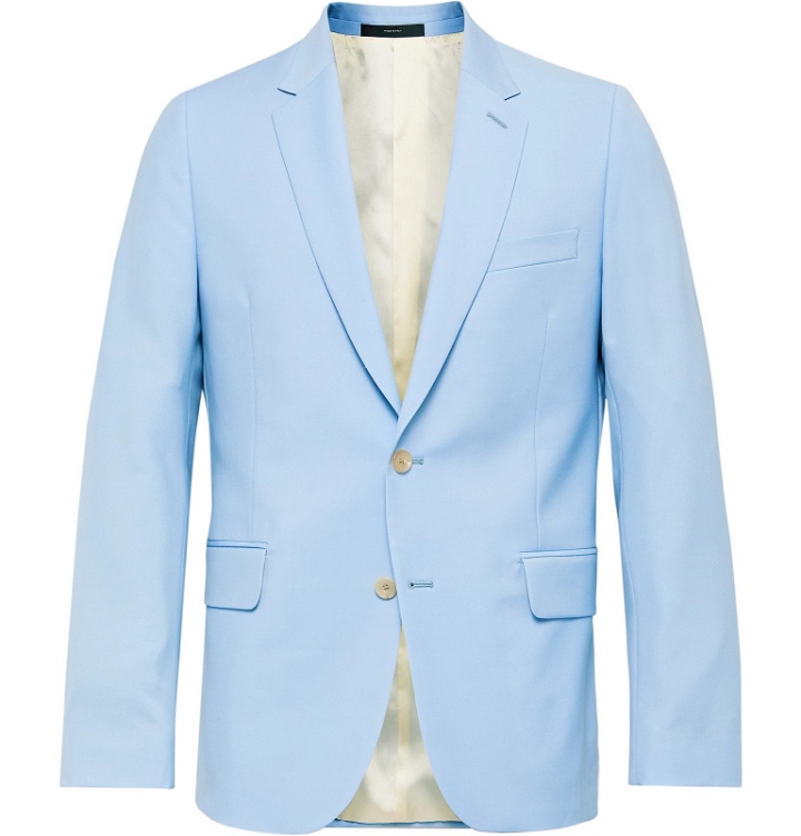 Photo: Paul Smith - Sky-Blue Soho Slim-Fit Wool and Mohair-Blend Suit Jacket - Blue