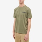 Napapijri Men's Mountain Print T-Shirt in Green Lichen