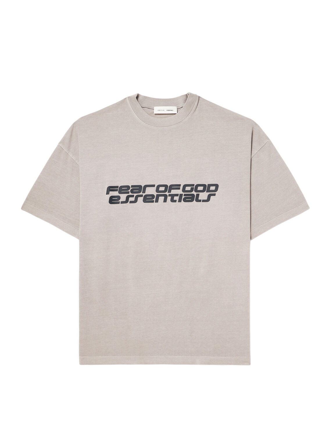 Fear of God ESSENTIALS Men's Spring Tab Crew Neck T-Shirt in Seal