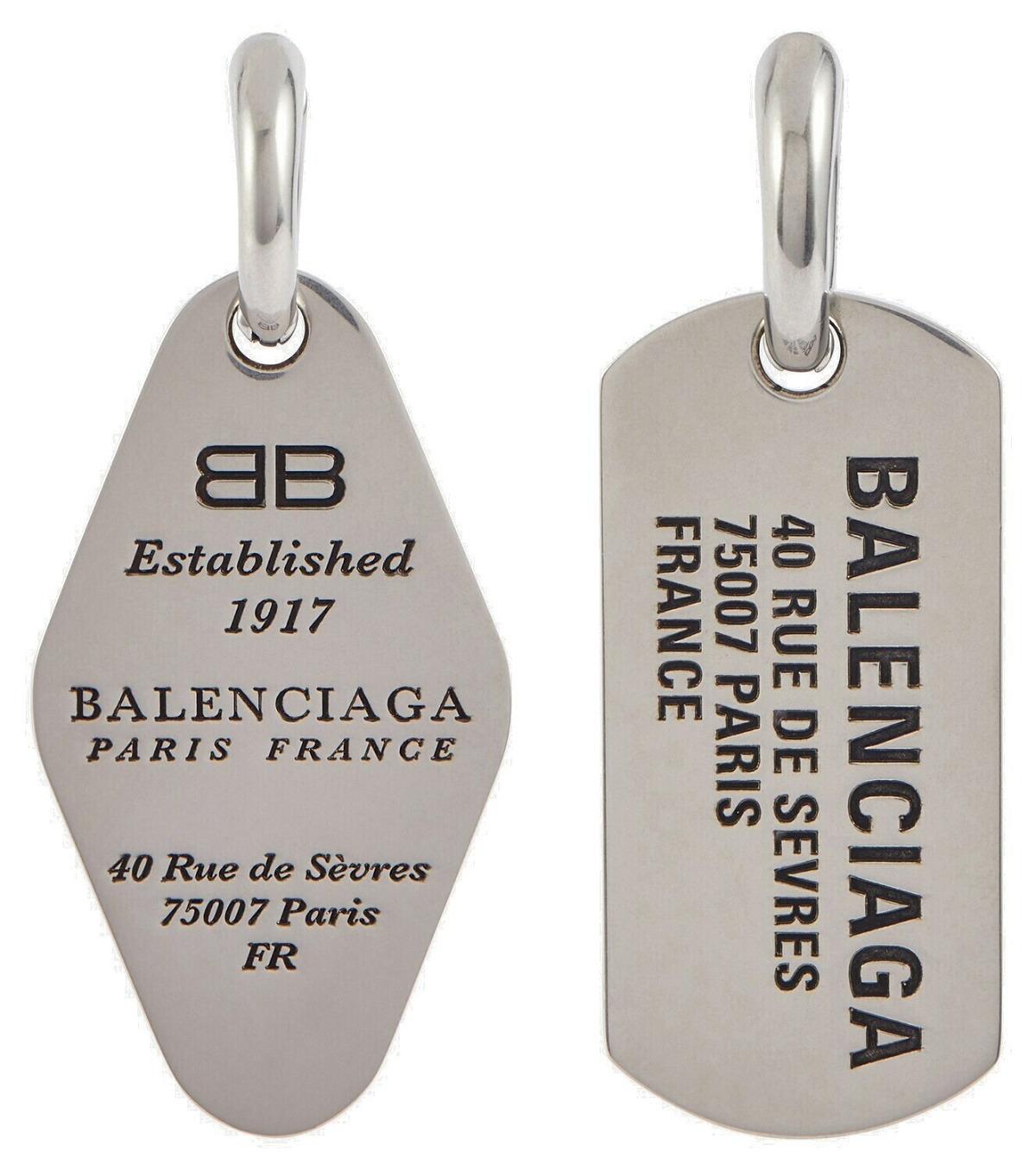 Balenciaga Logo hoop earrings Balenciaga