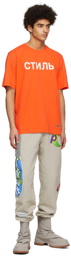 Heron Preston Orange Style T-Shirt