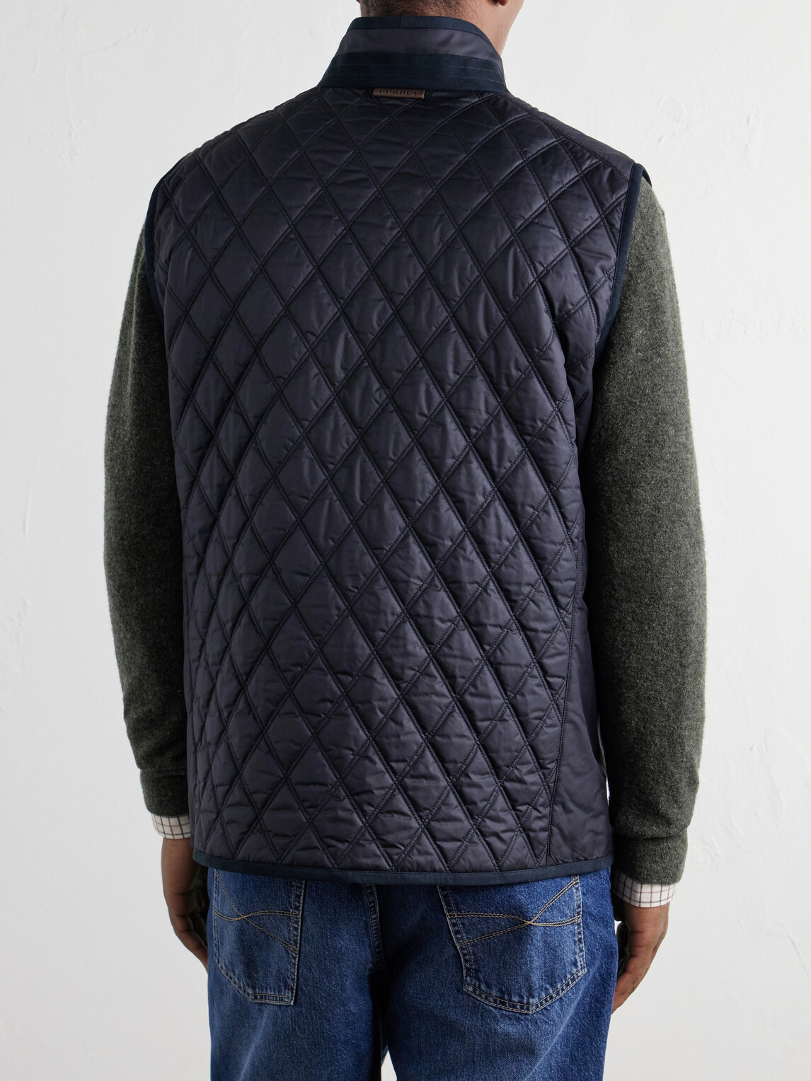 Purdey - Moorland Padded Quilted Shell Gilet - Blue