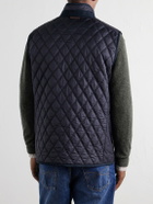 Purdey - Moorland Padded Quilted Shell Gilet - Blue