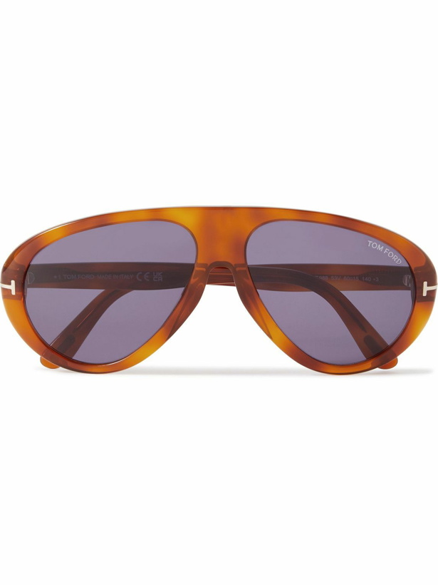 Photo: TOM FORD - Aviator-Style Tortoiseshell Acetate Sunglasses