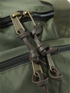 FILSON - Leather-Trimmed Nylon Duffle Bag - Green