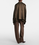 Khaite Somera pleated virgin wool straight pants