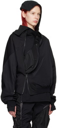 POST ARCHIVE FACTION (PAF) Black Zip 6.0 Center Bomber Jacket