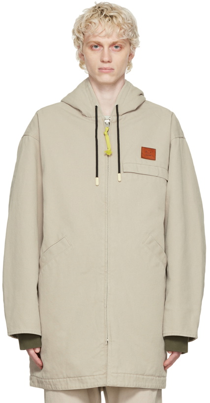 Photo: Acne Studios Beige Organic Cotton Coat