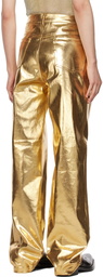 Theophilio SSENSE Exclusive Gold Jeans