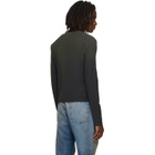 Acne Studios Black Distressed Logo T-shirt
