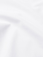 FENDI - Logo-Print Silk Satin-Trimmed Cotton Shirt - White