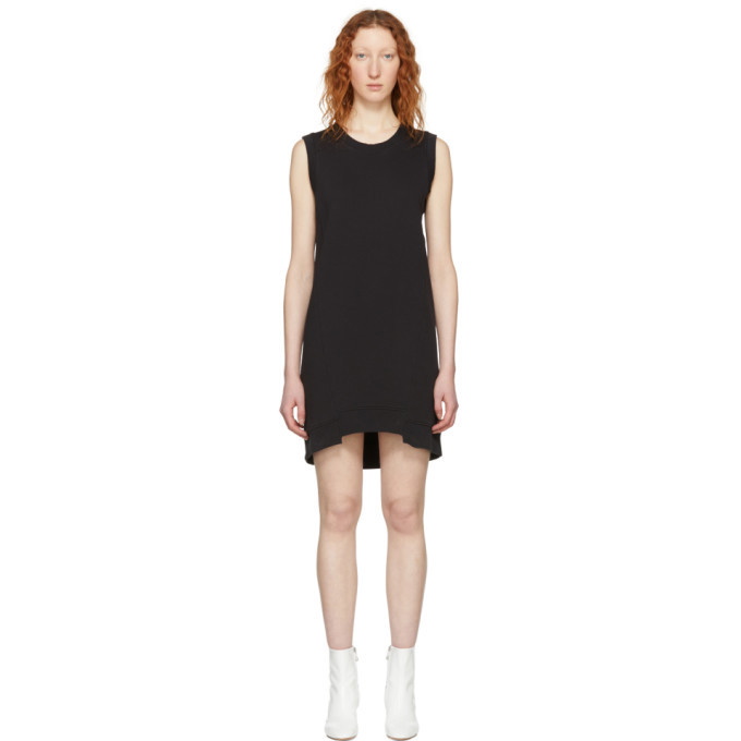 Photo: MM6 Maison Martin Margiela Black Sleeveless Sweatshirt Dress